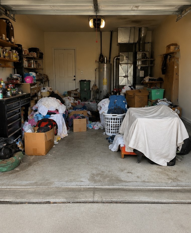 Garage Cleanout — before