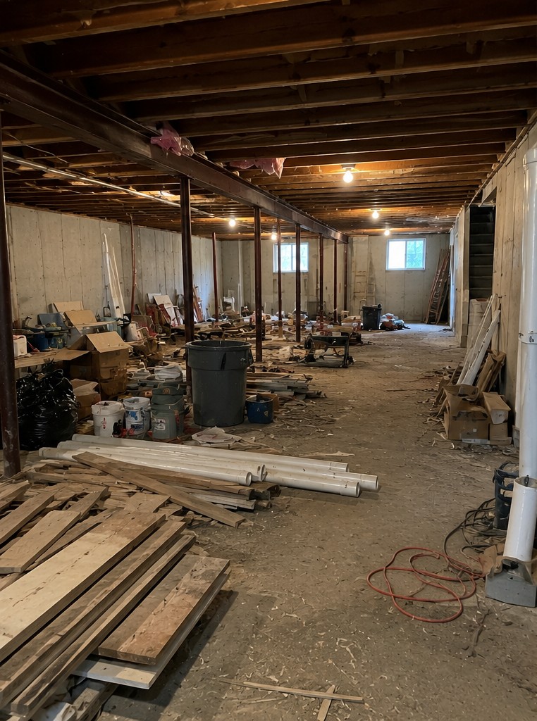 Basement & Appliance Haul — before